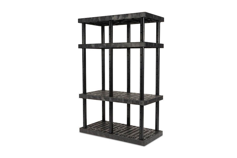DuraShelf 4-Shelf Adjustable Grid Top 48" x 24" 72 H