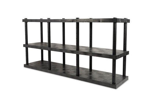 DuraShelf 3-Shelf Adjustable Solid Top 96" x 24" 48