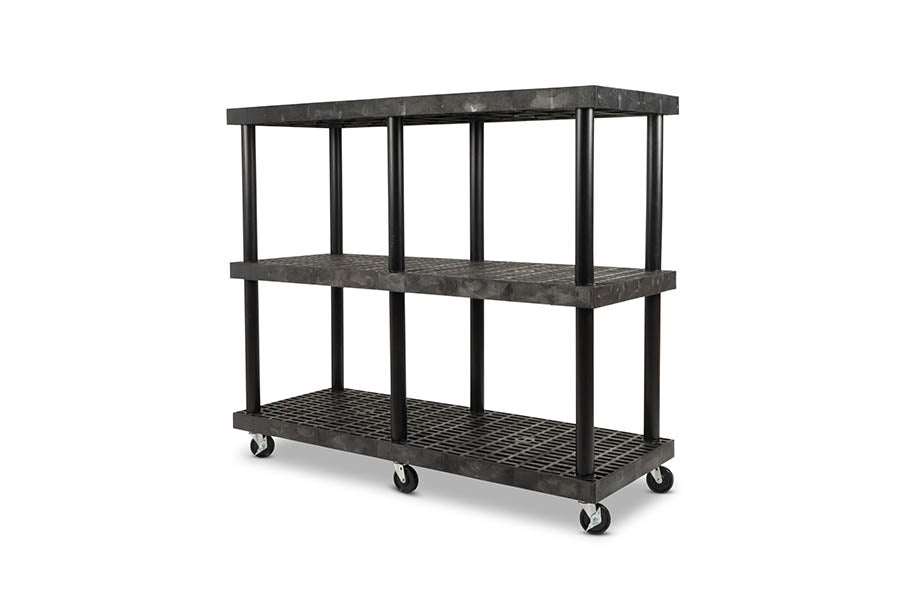 Mobile DuraShelf 66" x 24" 3-Shelf System