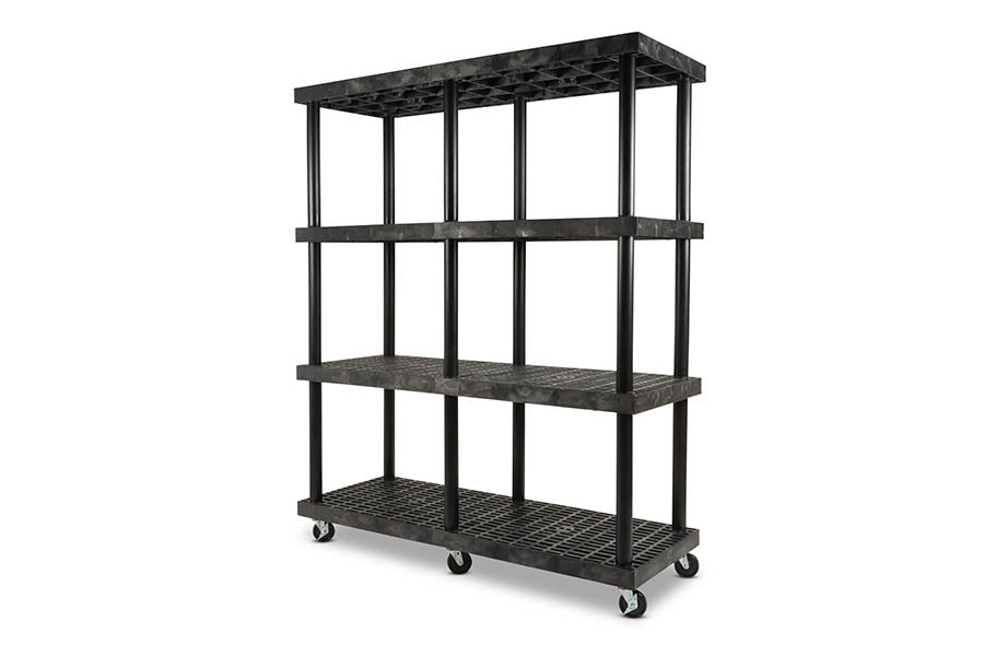 Mobile DuraShelf 66" x 24" 4-Shelf System