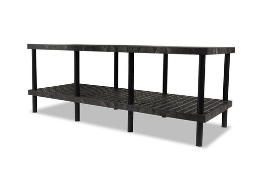 Work-Bench Grid Top 2 Shelf 96" x 36" 12/24p