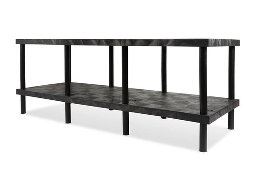 DuraShelf Raised Solid Top 2 Shelf 96" x 36" 12/24p